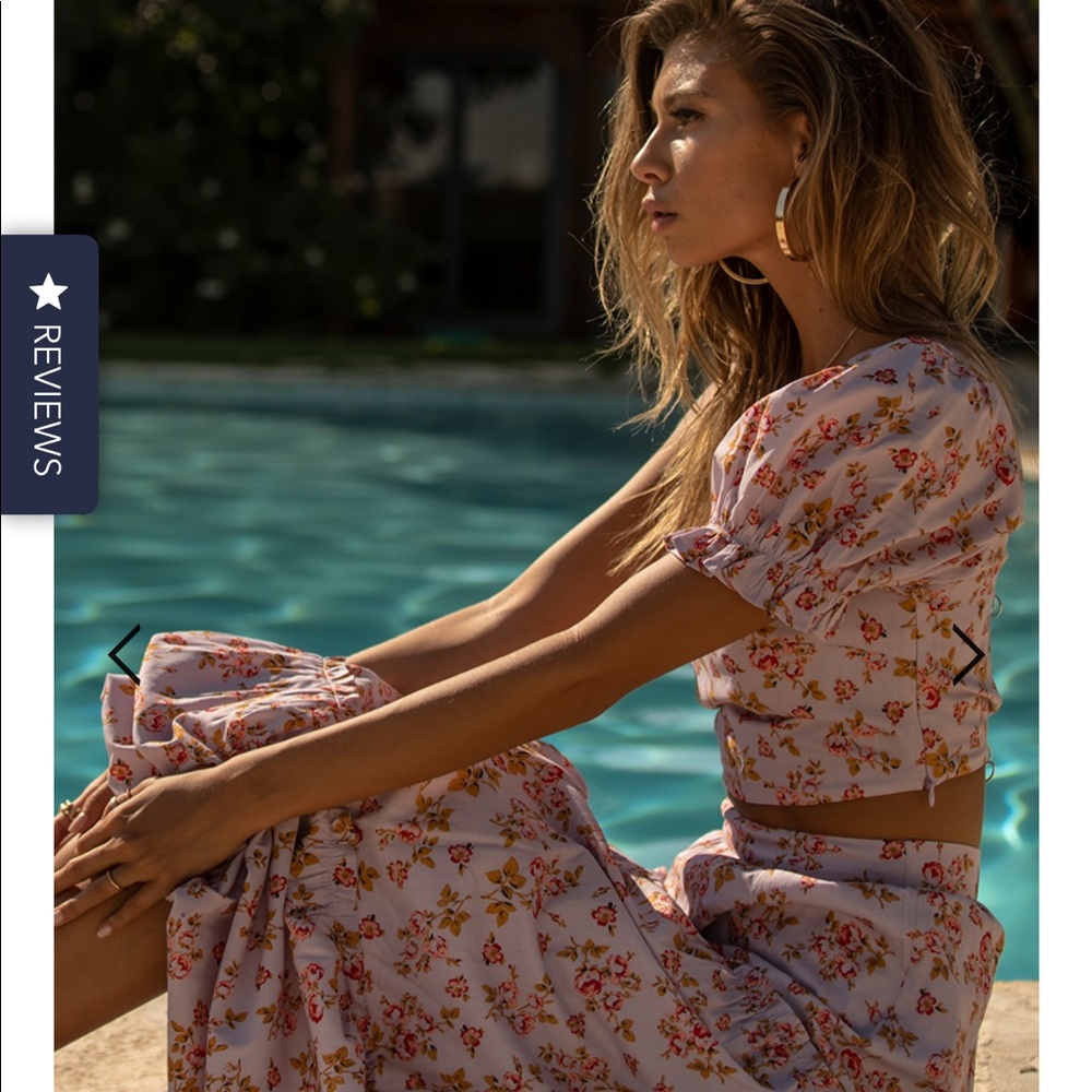 Zully Lilac Top & Zully Lilac Maxi Skirt